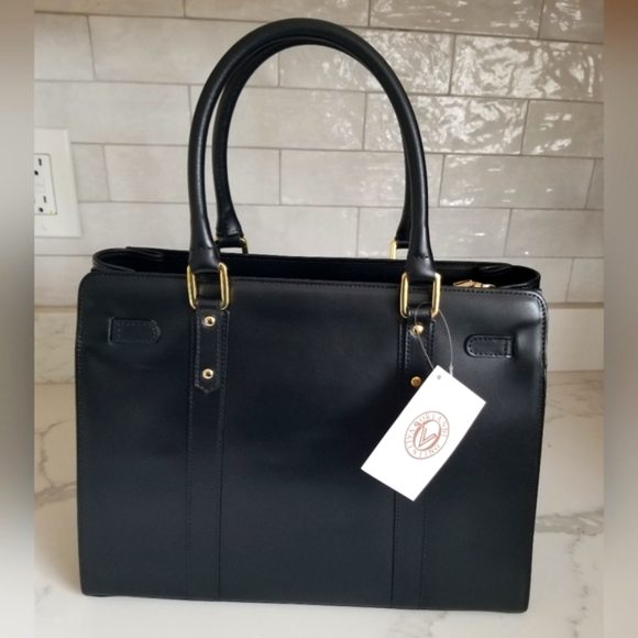 SOLD! NWT VALENTINO ORLANDI Black Leather Quilted Front Satchel Crossbody bag - Picture 5 of 15